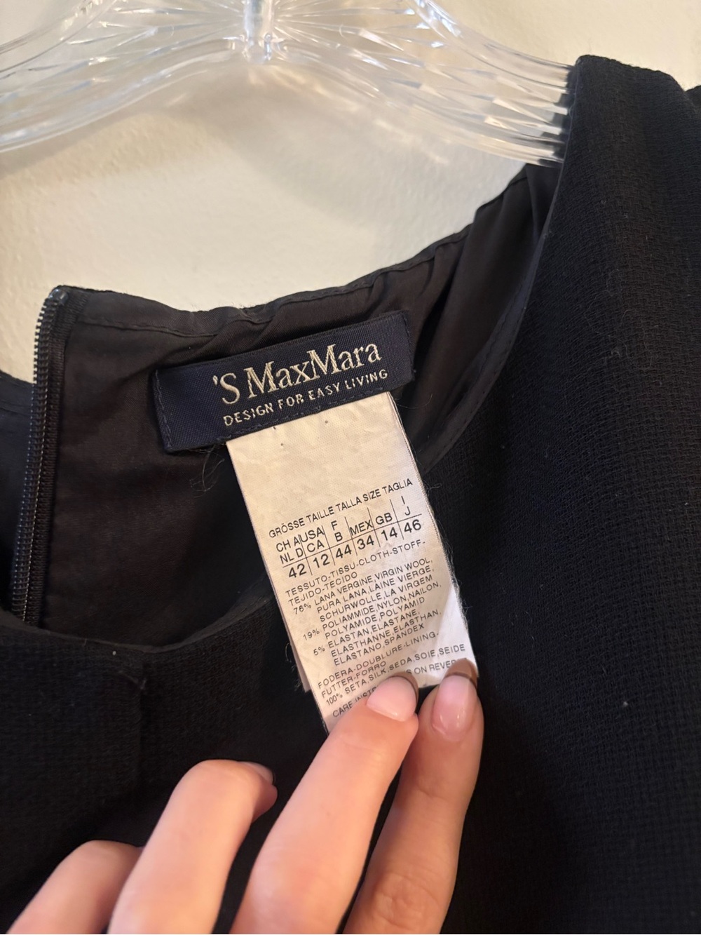 MaxMara Black Sleeveless Midi Shift Dress - Picture 2 of 2